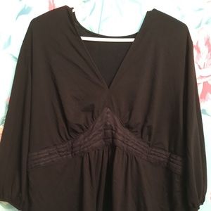 Black babydoll top